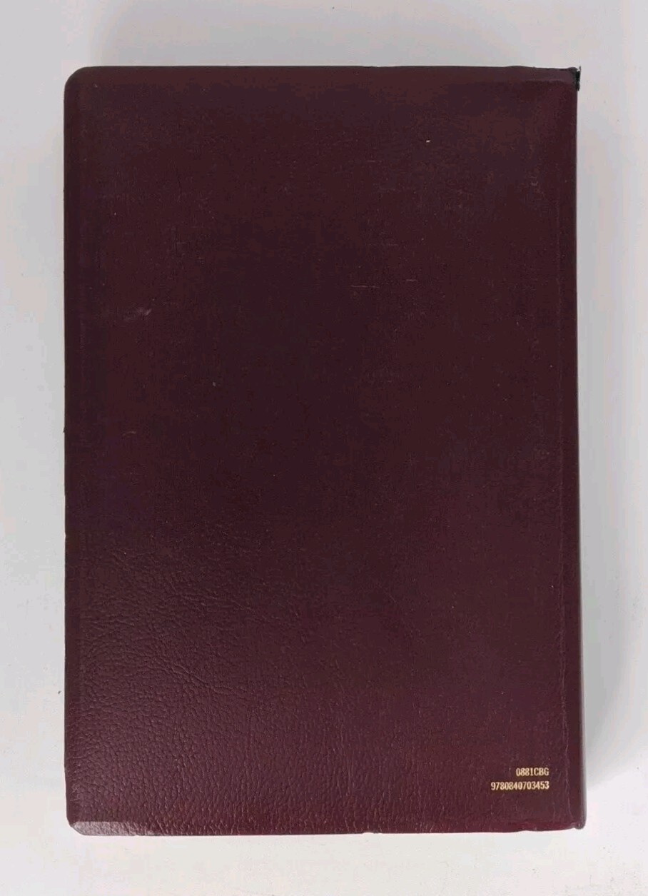 Thomas Nelson KJV Giant Print Reference Bible Burgundy Leather Flex