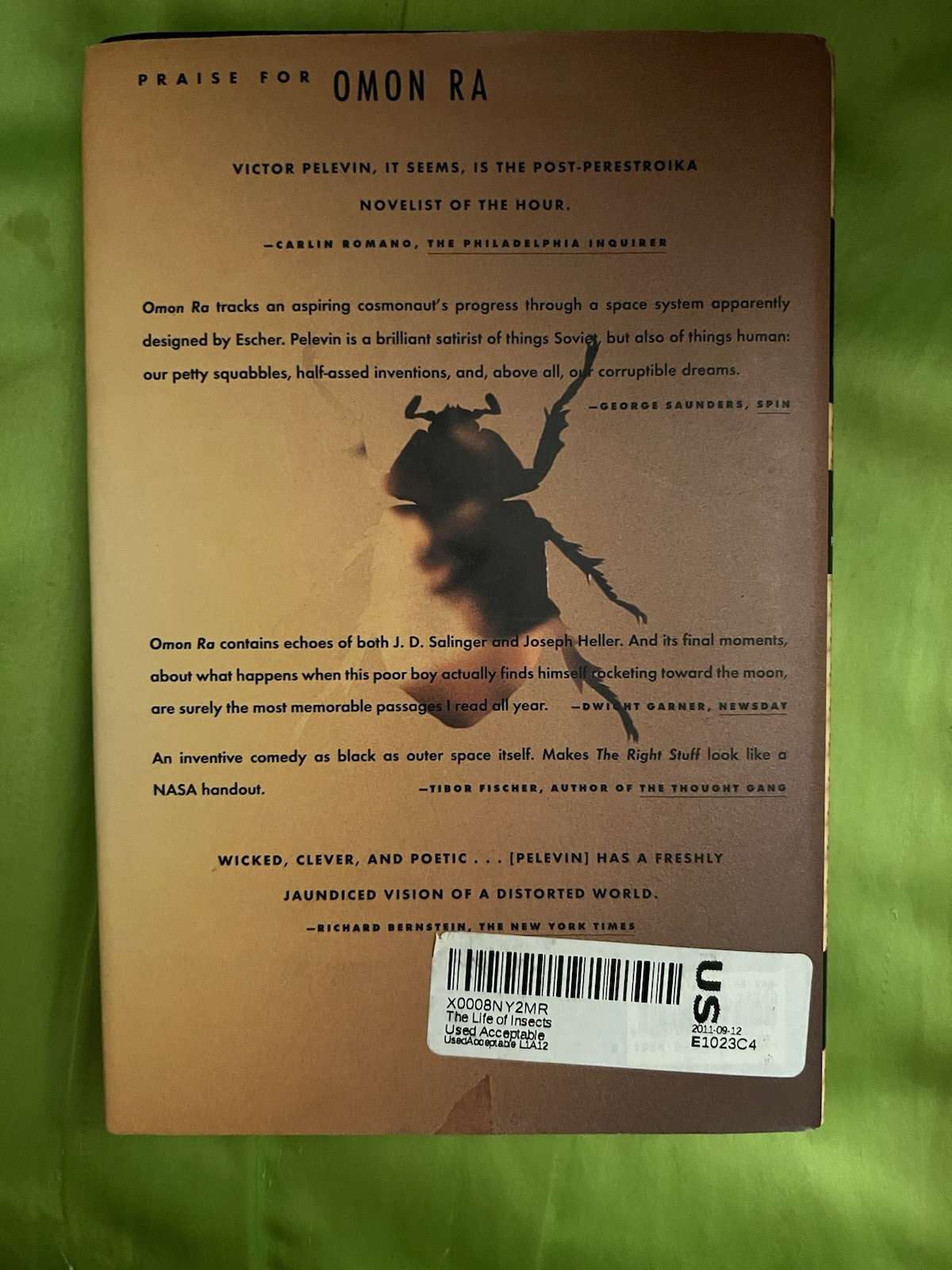 The Life of Insects : A Novel Hardcover Victor Pelevin Farrar Straus & Giroux