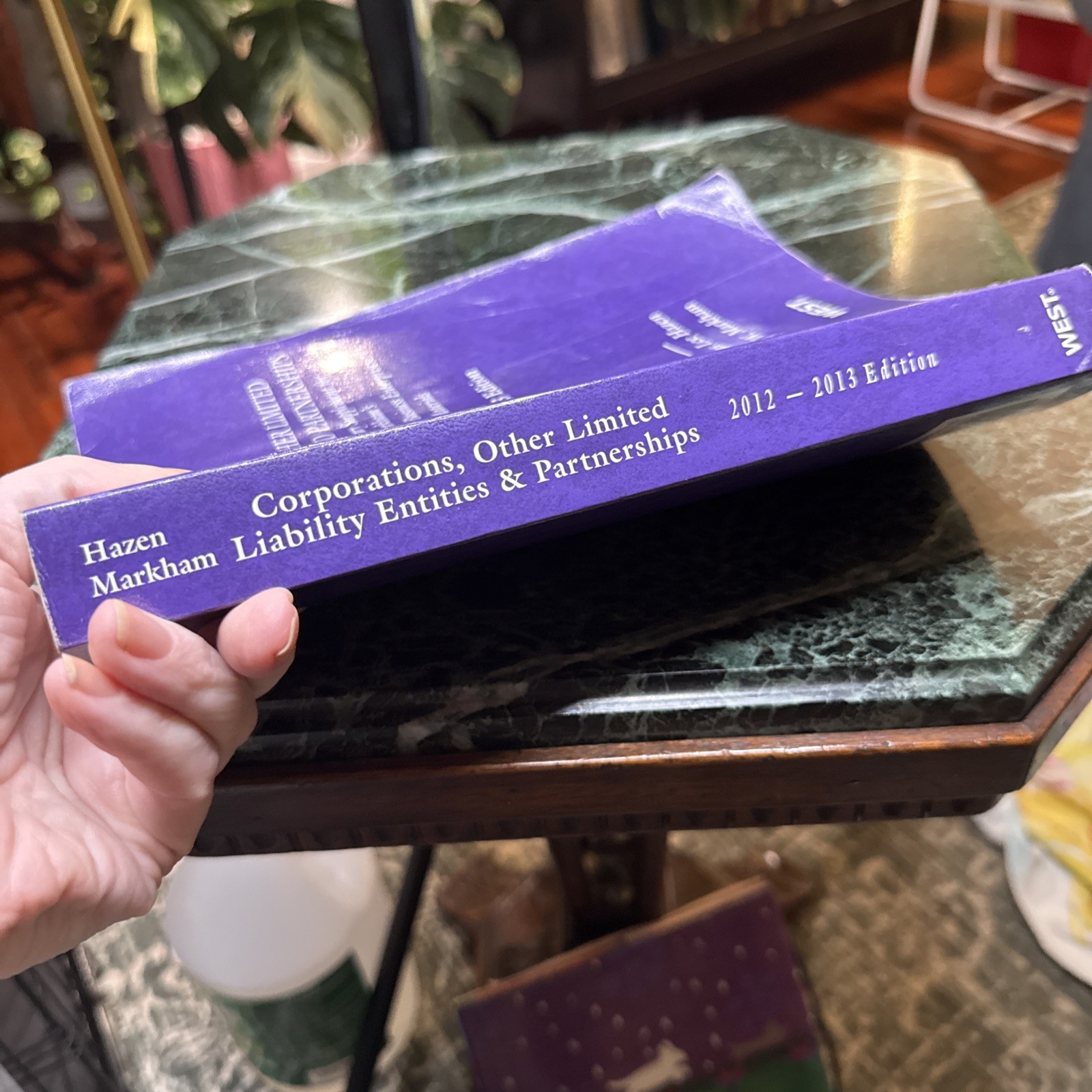 CORPORATIONS, OTHER LIMITED LIABILITY ENTITIES AND PARTNERSHIPS, HAZEN, PB, 2012