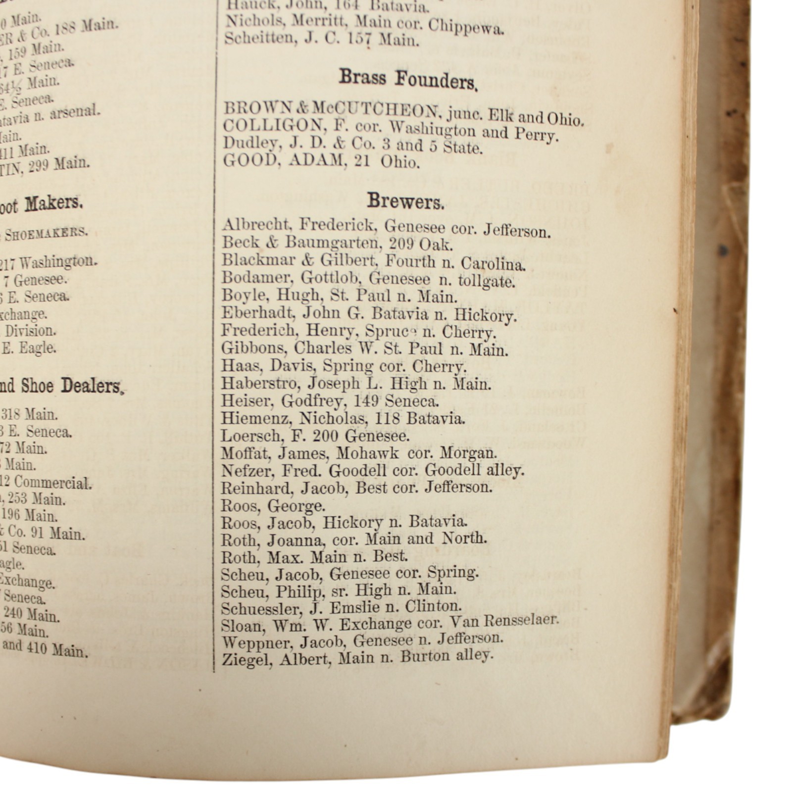 1862 CIVIL WAR BUFFALO Directory Underground Railroad GROVER CLEVELAND Fillmore