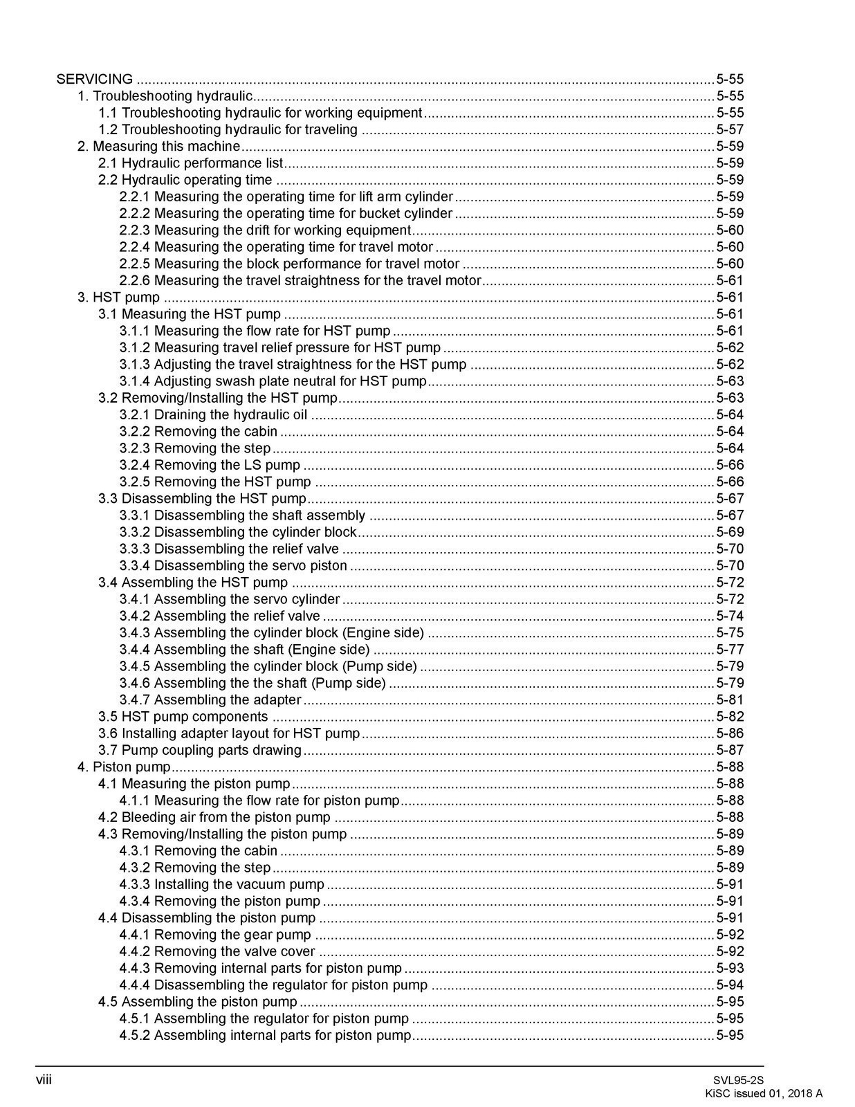 KUBOTA SVL95-2s COMPACT TRACK LDR WORSHOP MANUAL, SECURED – JACKET – XL FOLDOUTS