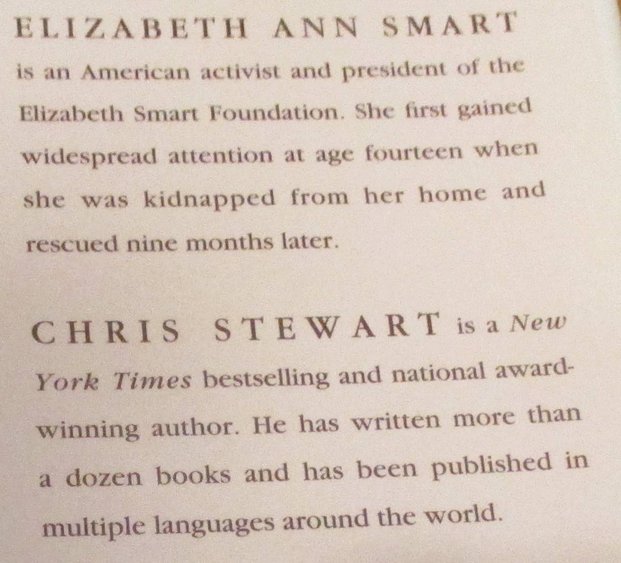 2013 My Story by Elizabeth Smart SIGNED First Edition Hardcover Book D/J