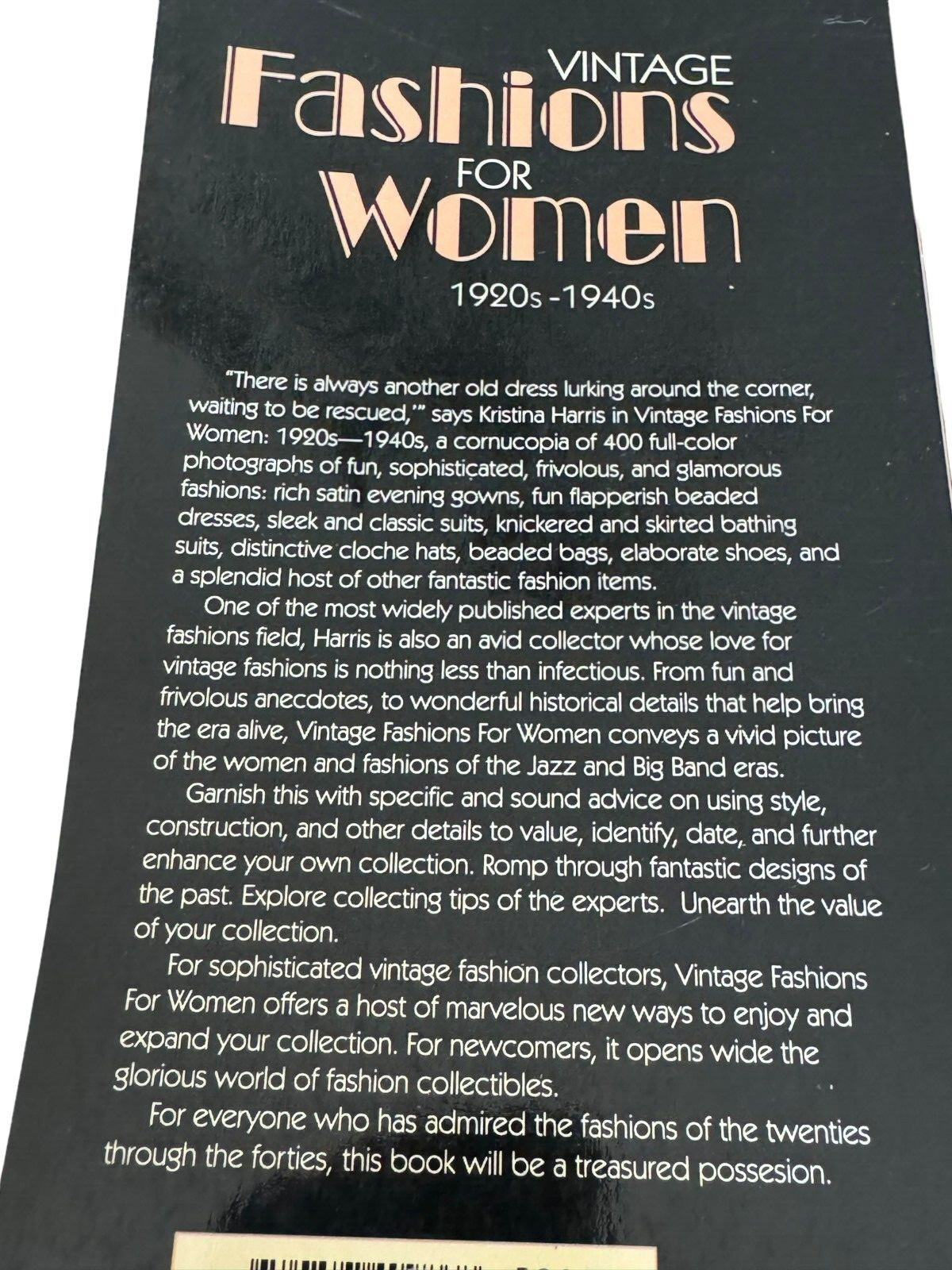 Vintage Fashions for Women 1920s 1940s Schiffer Book for Collectors Clothing