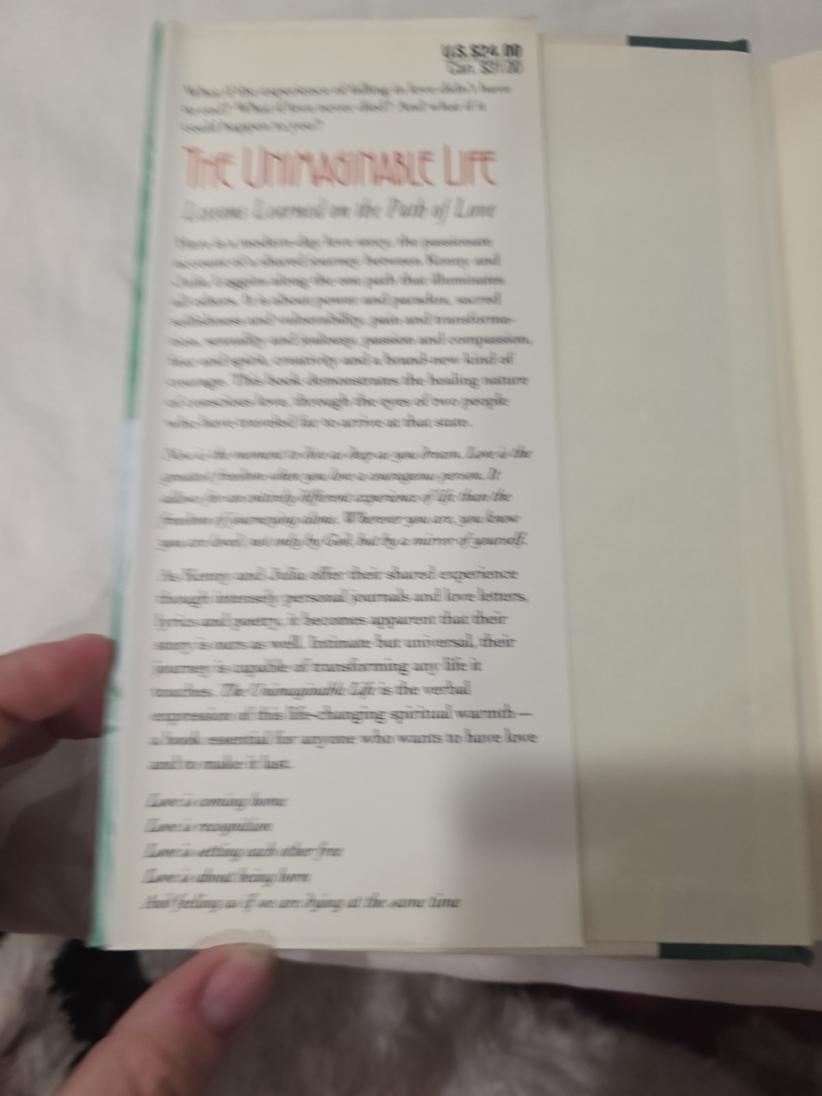 Unimaginable Life by Kenny Loggins and Julia Loggins (1997, Hardcover)