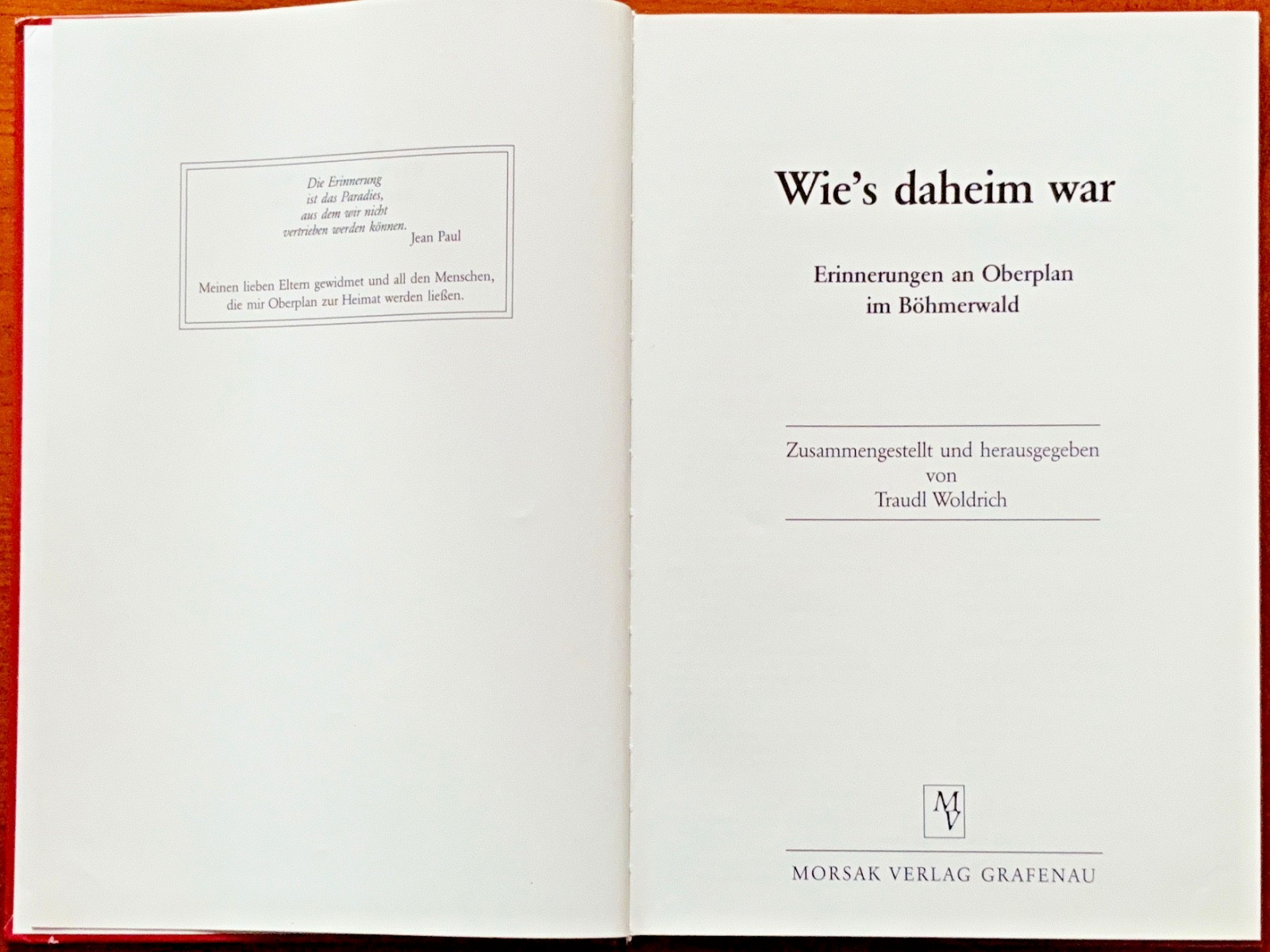 📚 Traudl Woldrich @ Wie’s daheim war @ Erinnerungen an Oberplan im Böhmerwald