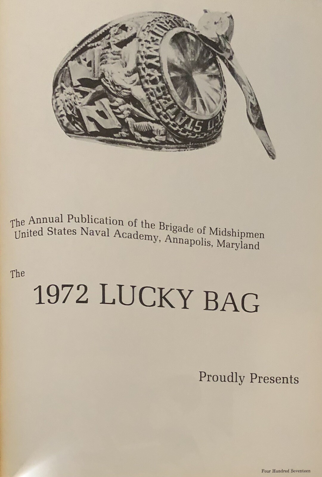 1972 United States Naval Academy Annapolis USNA Yearbook Lucky Bag Volume 2