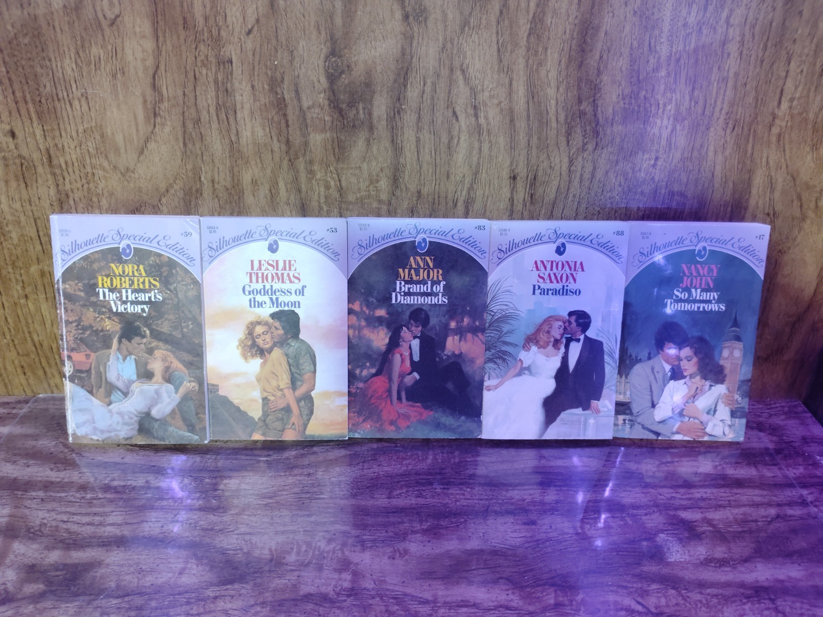 Silhouette Special Edition Lot 5 Vintage 1980s Early Numbers Roberts Major Saxon