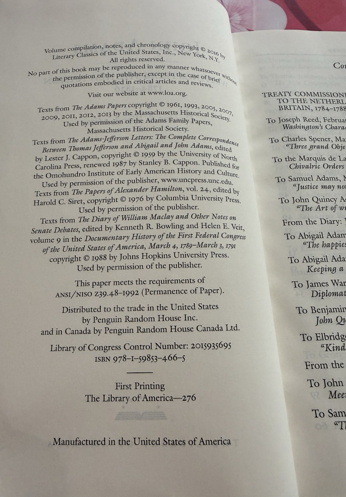 John Adams: Writings from the New Nation 1784-1826 (LOA #276) by John Adams…