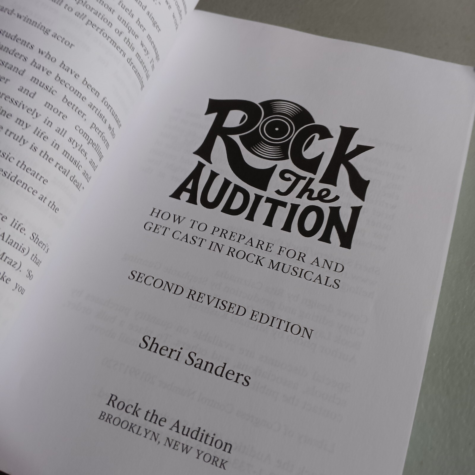 Rock the Audition: How to Prepare for and Get Cast in Rock Musicals – VERY GOOD