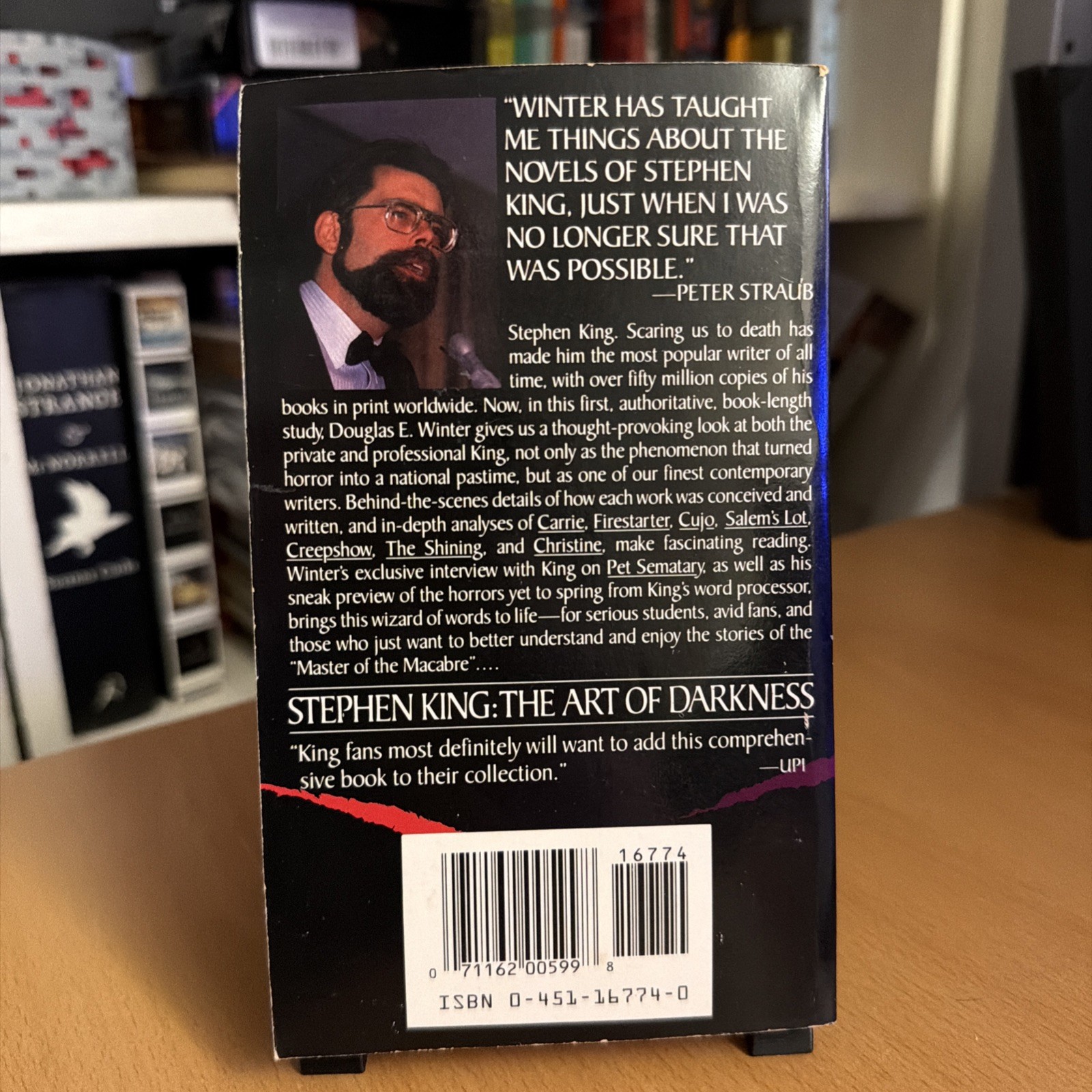 First PB Edition Stephen King The Art Of Darkness Douglas E. Winter Great Cond.