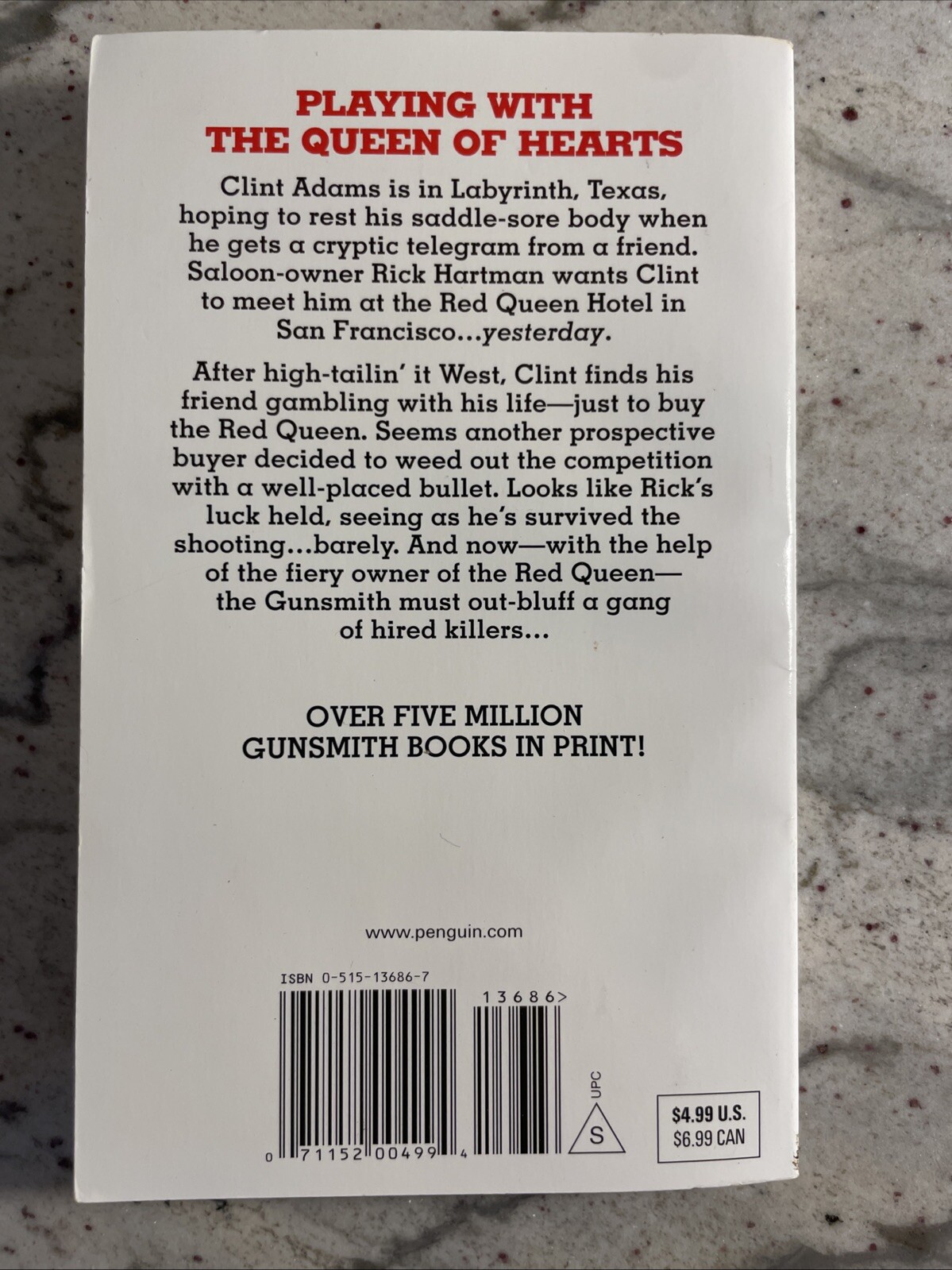 The Gunsmith: The Red Queen J.R. Roberts (1998, MM Paperback) #266