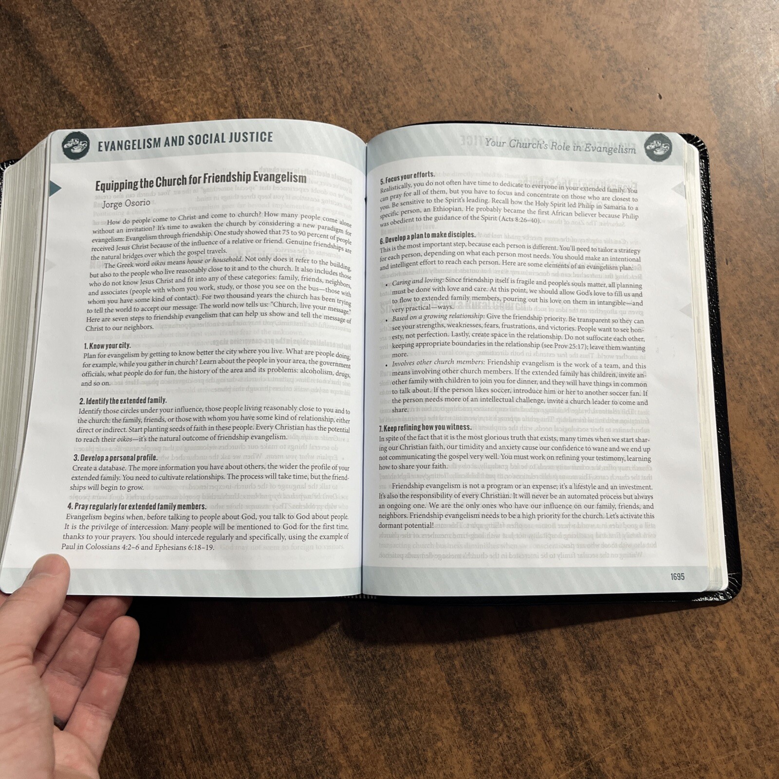 NIV Ministry Essentials Bible – Black Genuine Leather – (pastors bible)