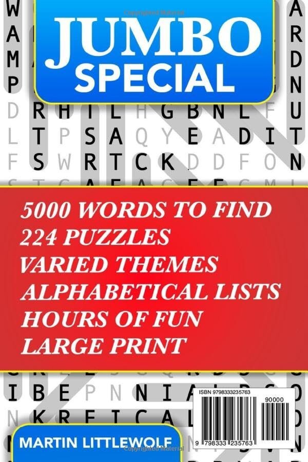 Big Book of Large Print Word Search Puzzles: 5000 Words 224 Themed Puzzles