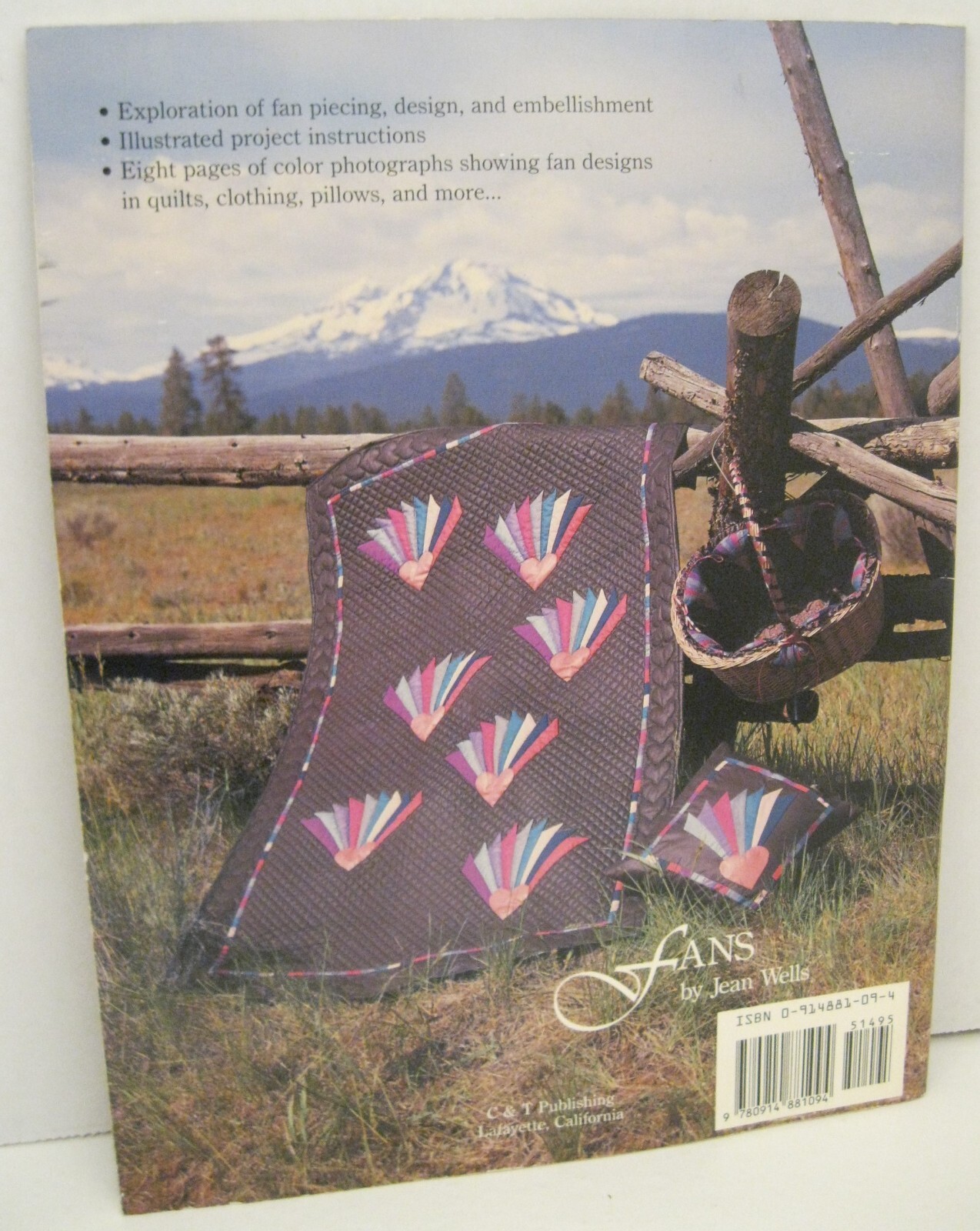 FANS A COLLECTION OF QUILT DESIGNS AND INSPIRATIONS BY JEAN WELLS SOFTCOVER 1987