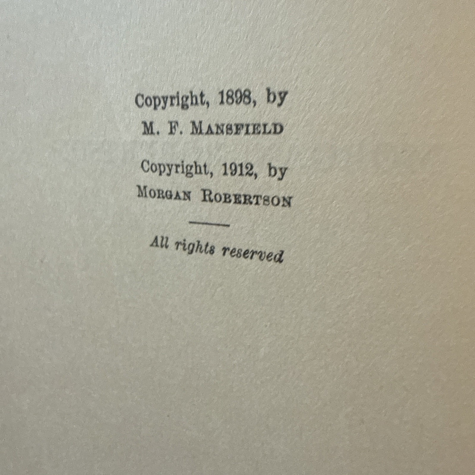 morgan robertson Book lot vintage late 1800’s early 1900’s