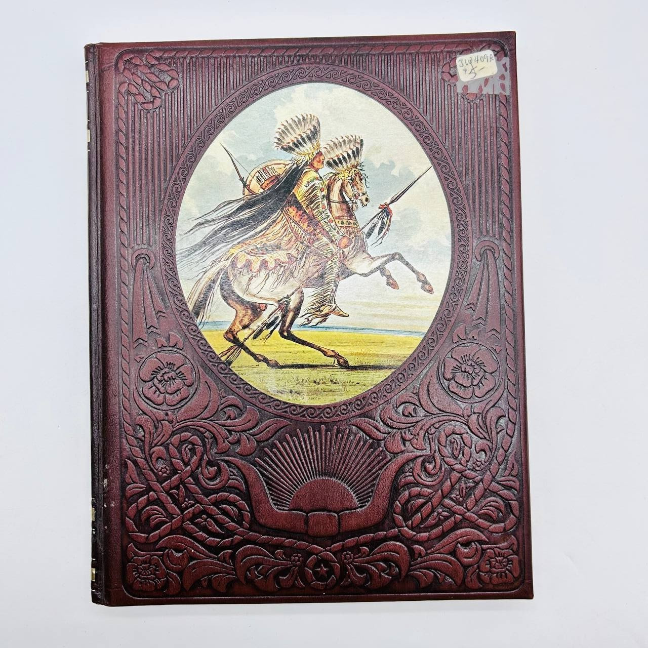 Lot of 7 Time Life Books „The Old West“ Vintage 1970s Faux Leather Bound