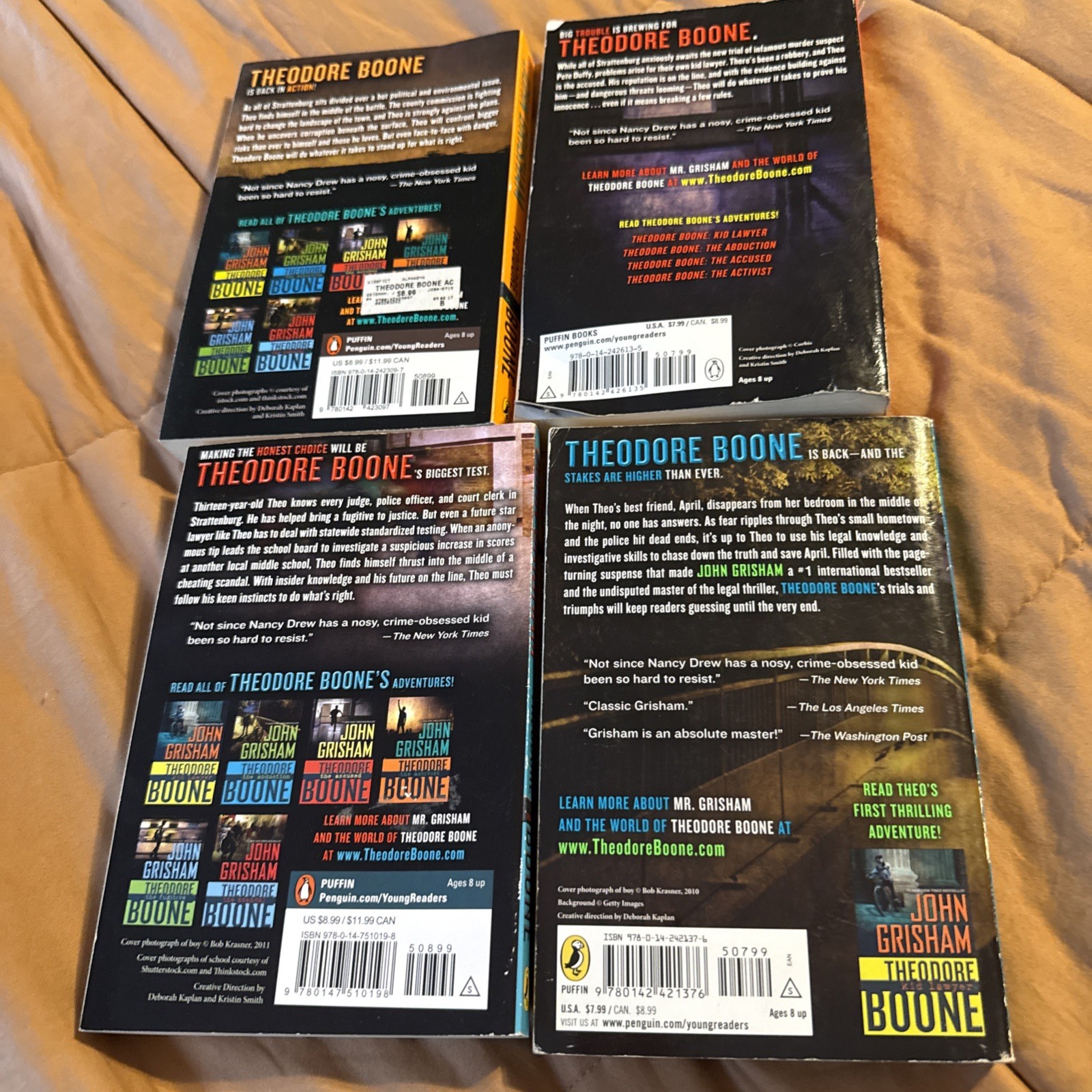 Theodore Boone Set, 4 Books, John Grisham, Paperback