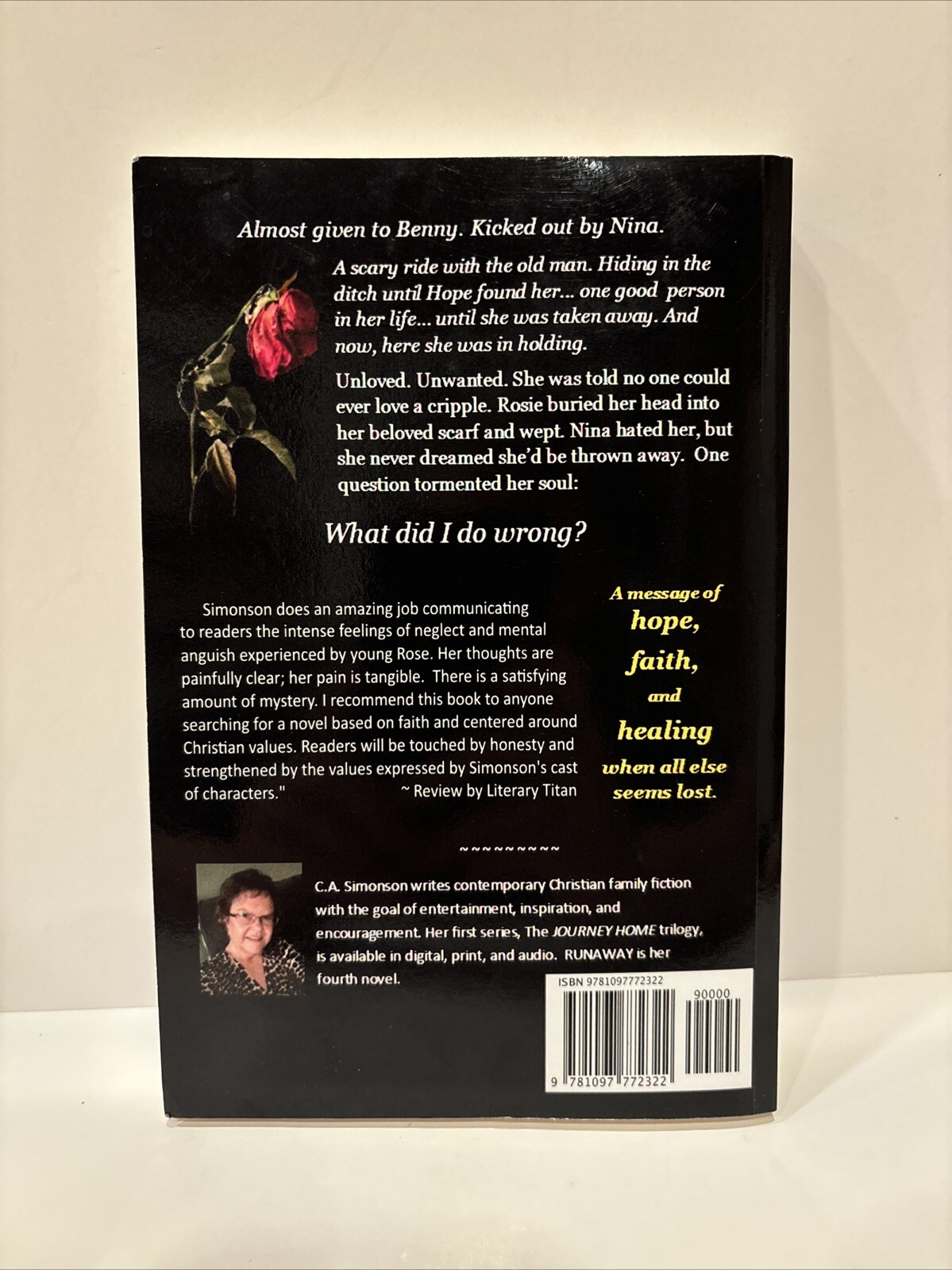 Signed! Inscribed Runaway by C. A. Simonson (2019, Trade Paperback)