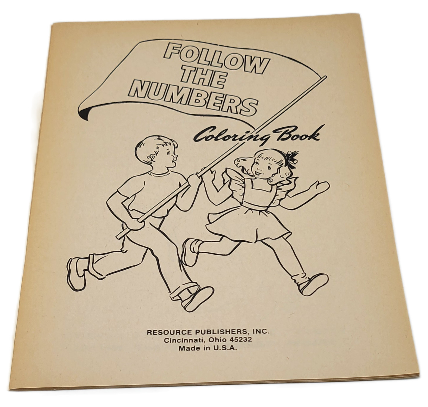 Vintage Resource Publishers Follow The Numbers Coloring Book