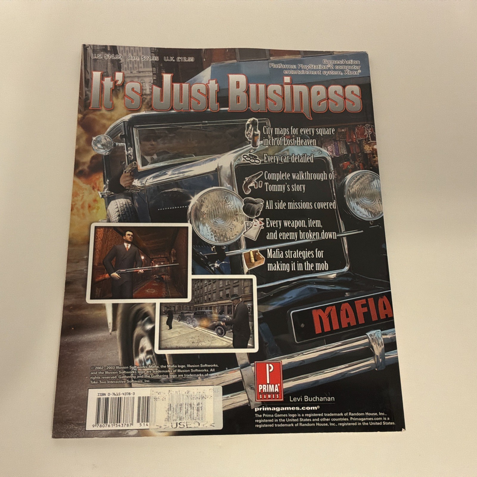 Mafia (PS2) : Prima’s Official Strategy Guide by Fletcher Black, Levi…