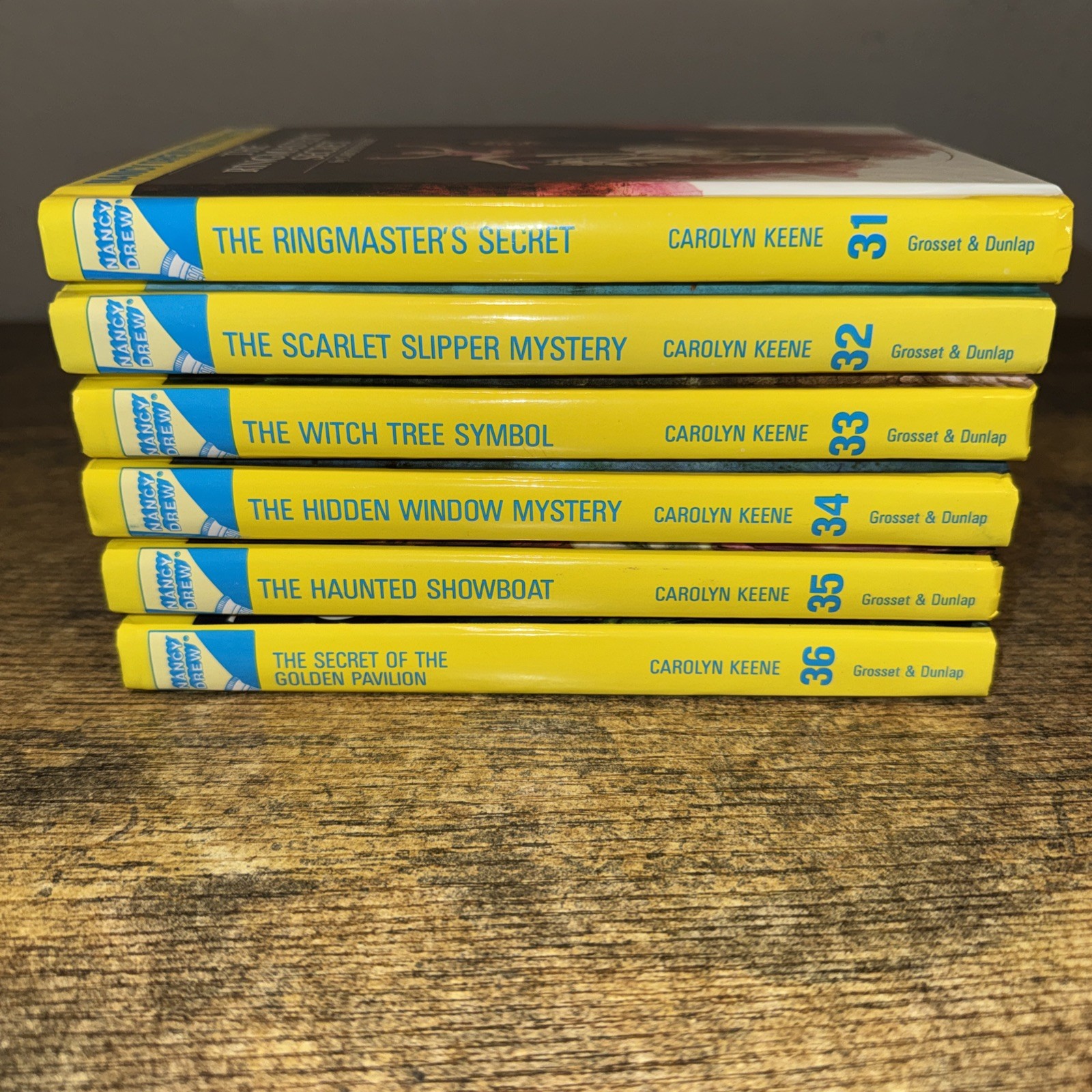 Nancy Drew Mystery Flashlight Series lot 24 glossy hardcover books Carolyn Keene