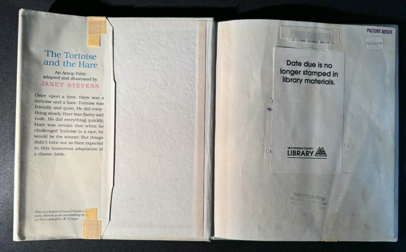The Tortoise and the Hare by Janet Stevens 1984 HC/DJ 1st Edition