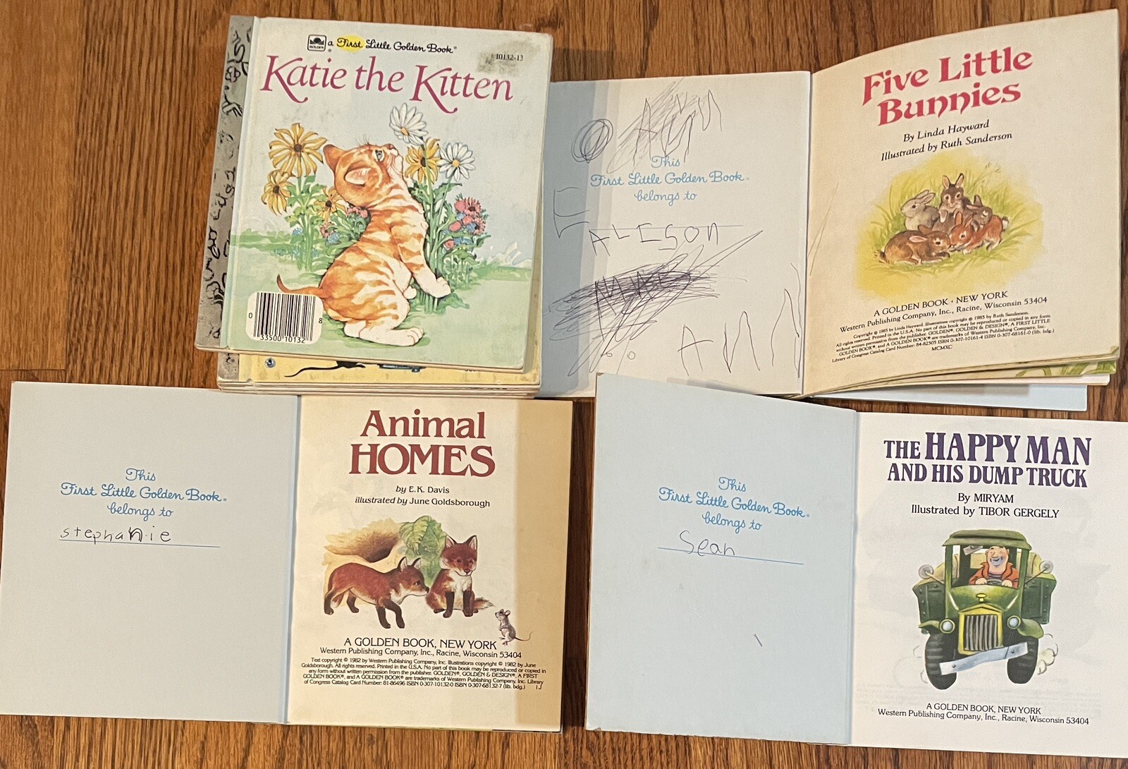 Vintage Lot Of 9 Little Golden Books Special “medium” 5 X 6 Inches 1959 – 1980s