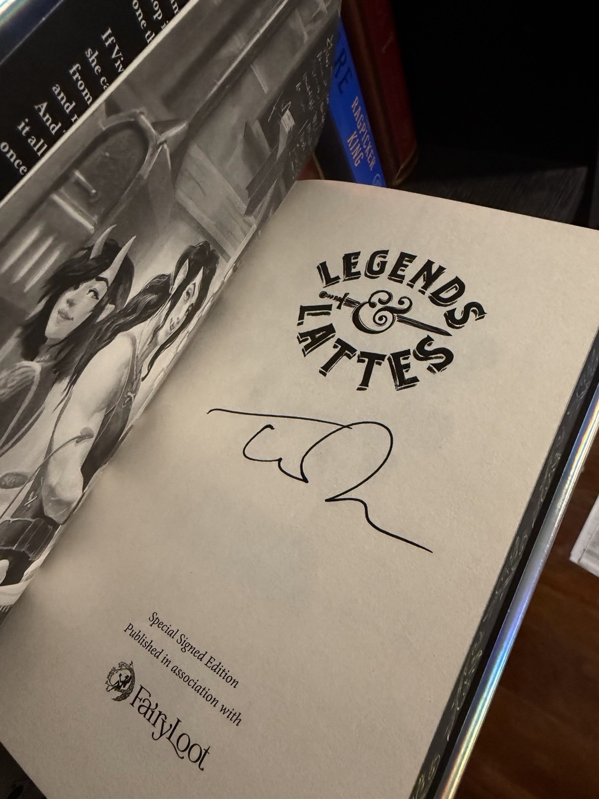 Legends and Lattes 3 Book Set Fairyloot Exclusive Edition Signed Travis Baldree