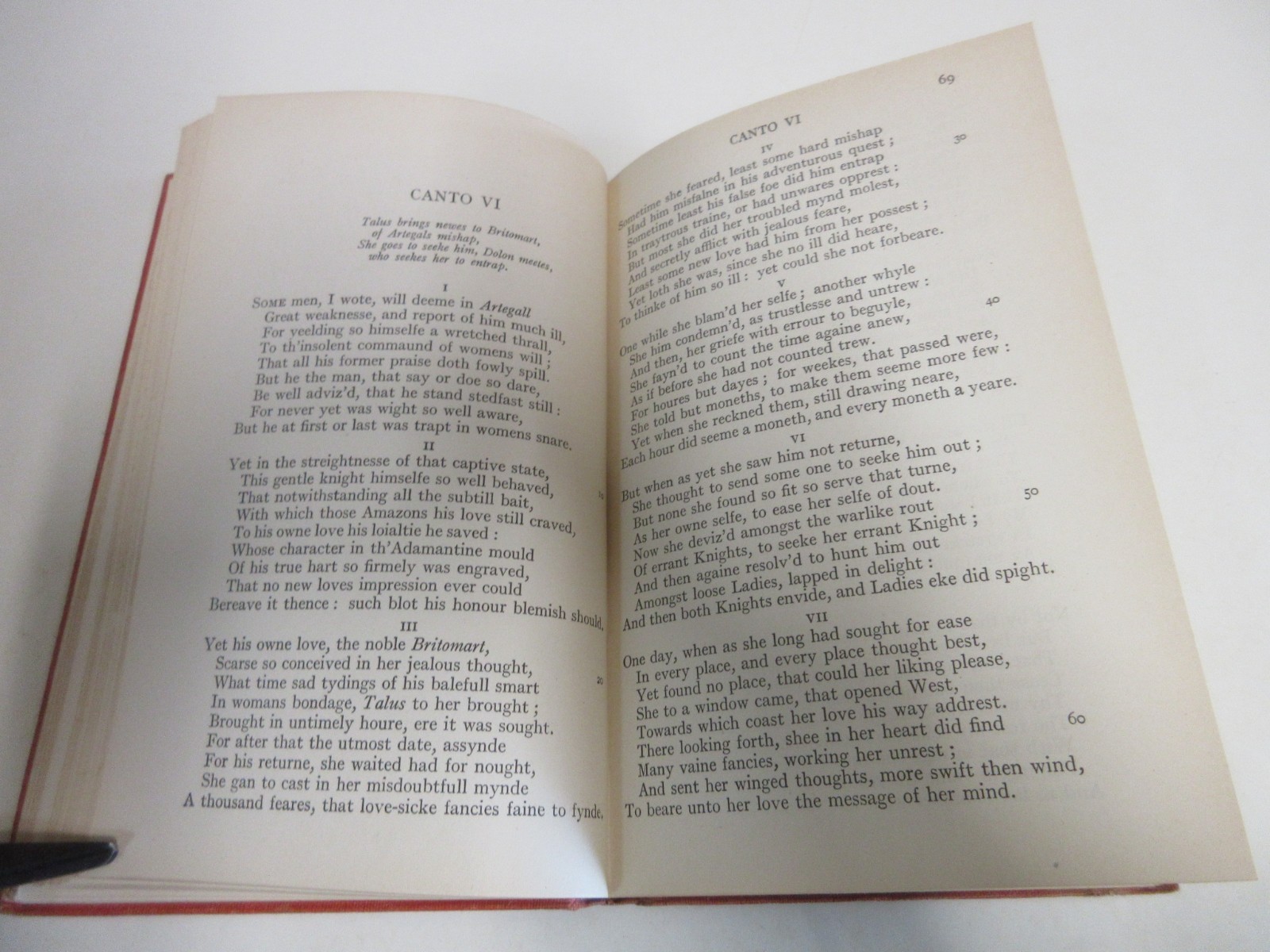The Faerie Queene – Book 5 – by Spenser – Poetry – 154 Pages – Antique – 1915