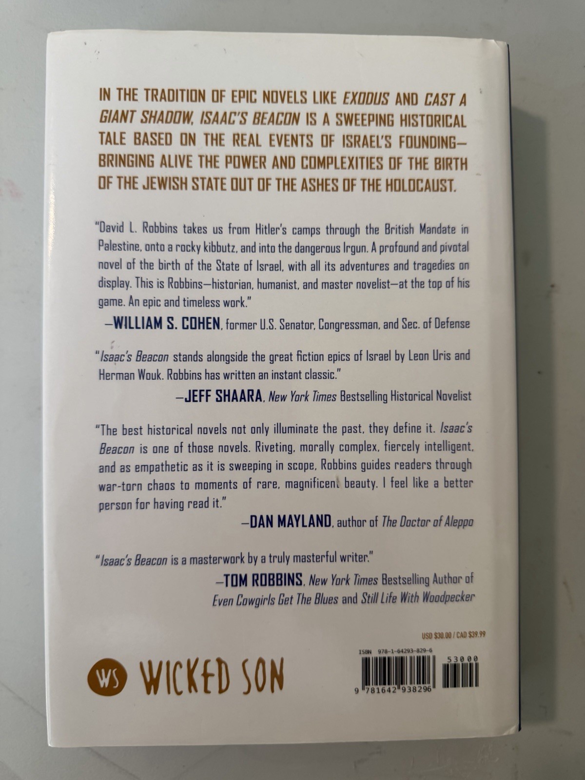 Isaac’s Beacon: A Novel by David L. Robbins Hardcover 2021 Post Hill Press