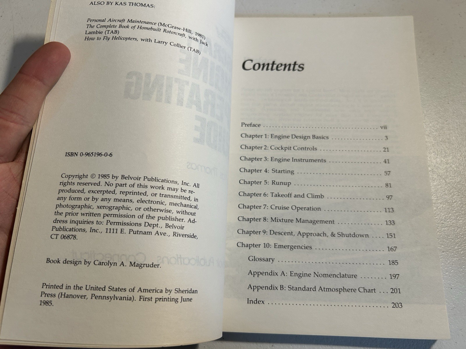 Light Plane Maintenance Aircraft Engine Operating Guide Kas Thomas 1985