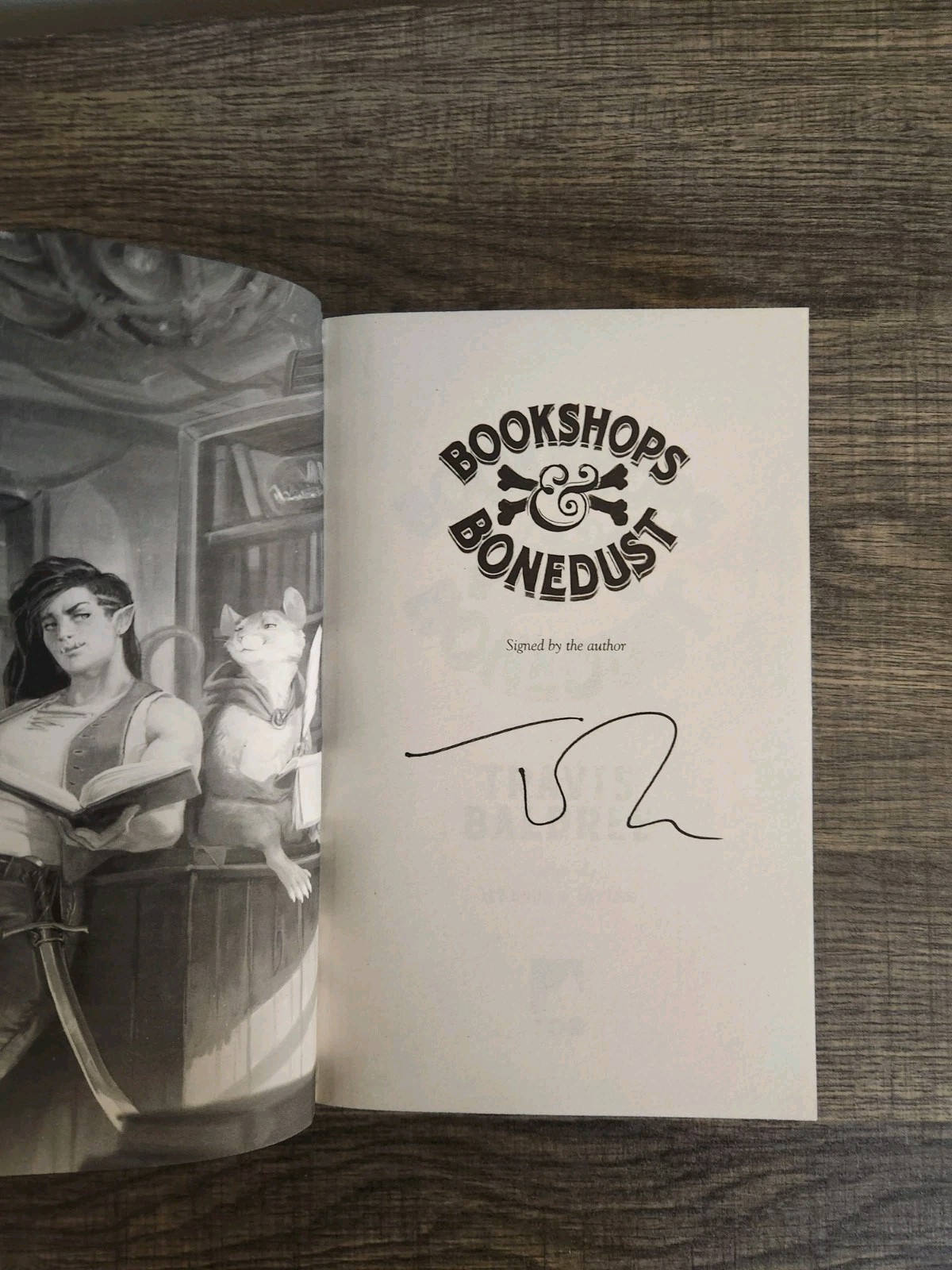 Travis Baldree Signed Bookshops & Bonedust UK 1st Edition Waterstones Deluxe HC