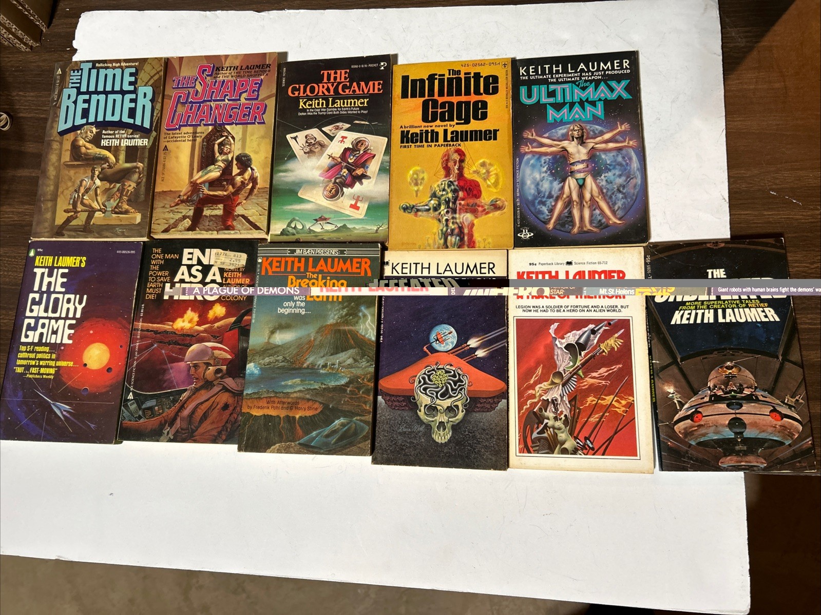 Keith Laumer Vintage Sci Fi PB Book Lot of 11 Vintage 1960s-1980s Very Good Cond