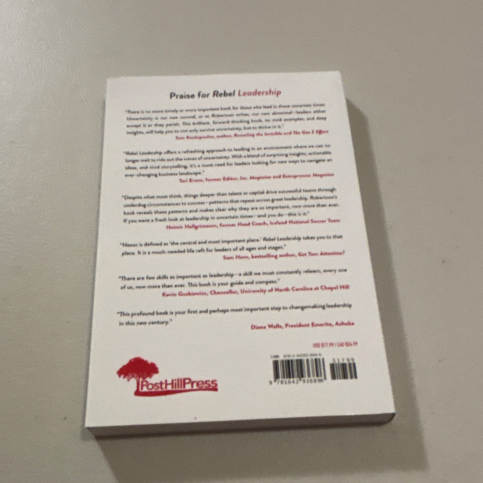 Rebel Leadership By Larry Robertson (Post Hill Press, 2021, Trade Paperback)