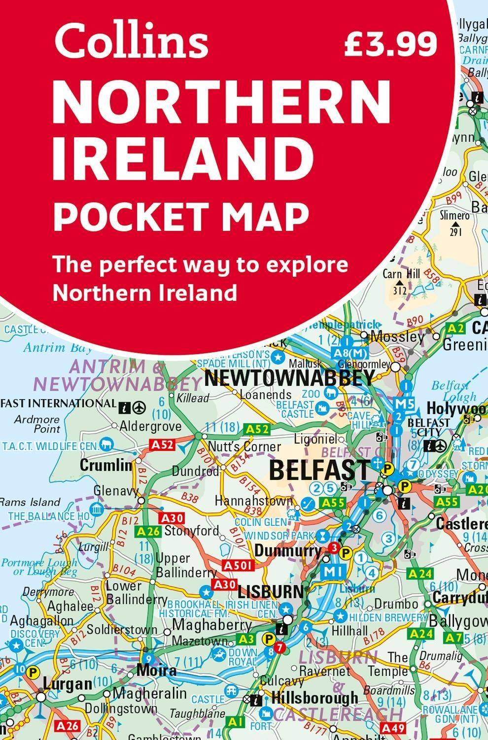 Northern Ireland Pocket Map: The perfect wa… by Collins Maps Sheet map, folded