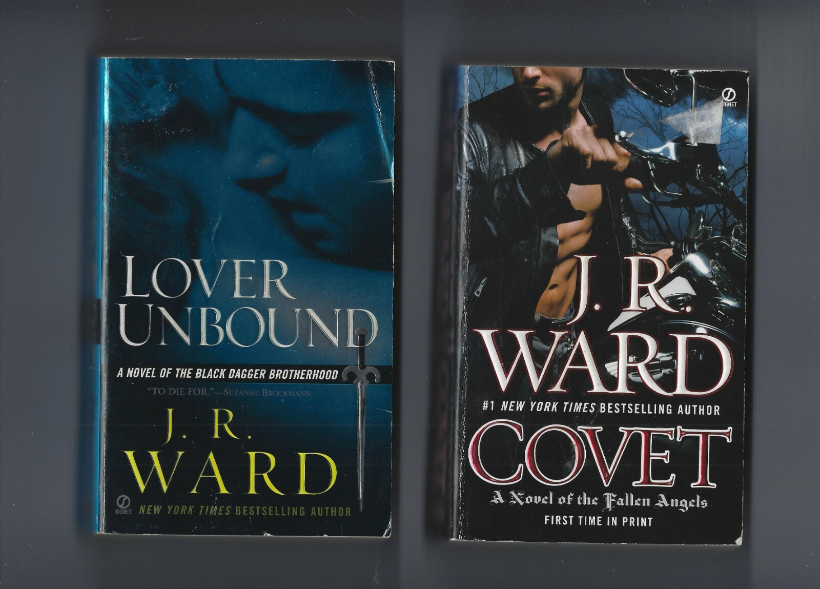 7 VAMPIRE PARANORMAL ROMANCE BOOKS J R WARD AMANDA ASHLEY ROB THURMAN COVET