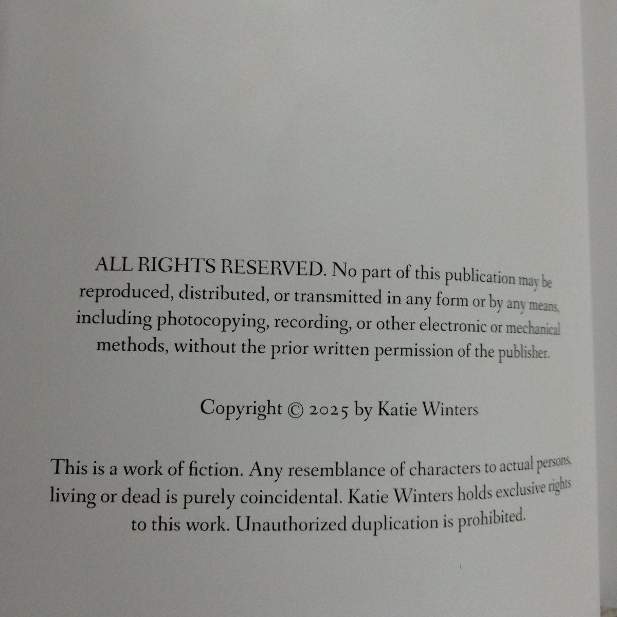 Katie Winters Book Lot Of 2 PB Against Current Blink Of Time Sutton Book Club