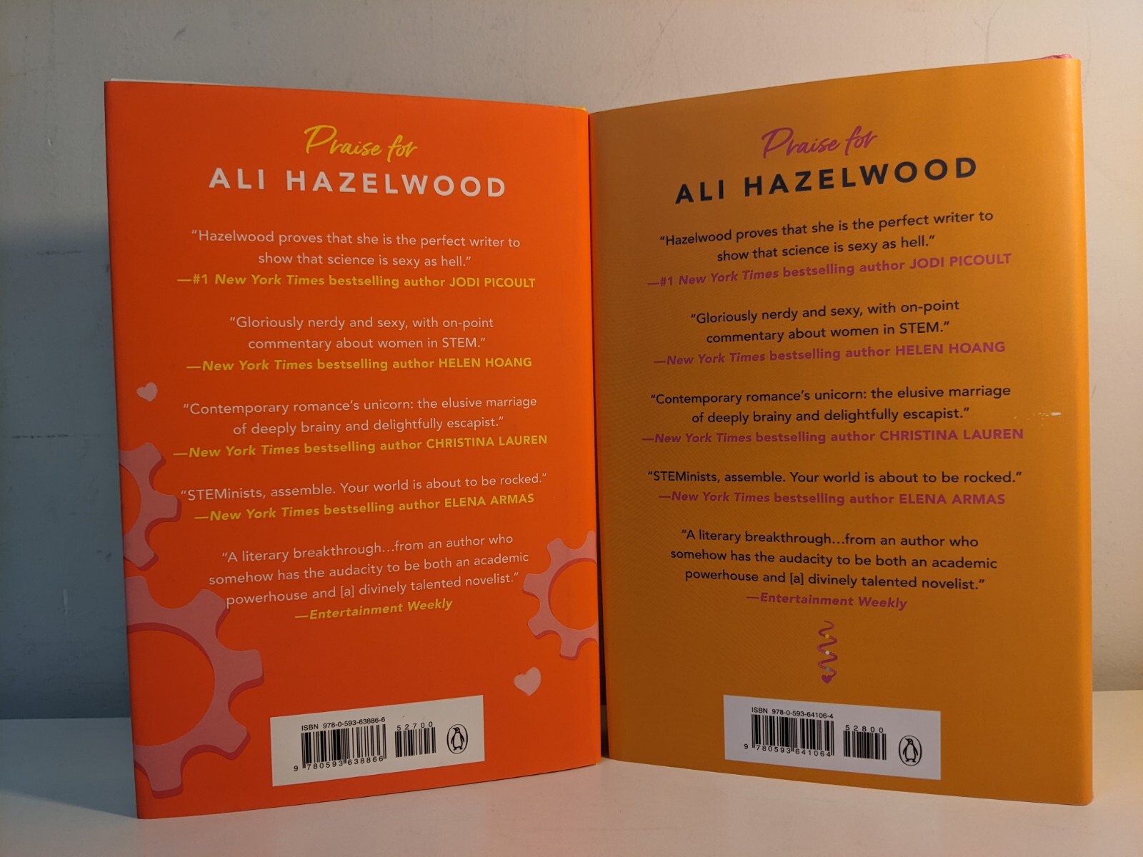 SIGNED Love Theoretically And Loathe To Love You by Ali Hazelwood Hardcover Auto