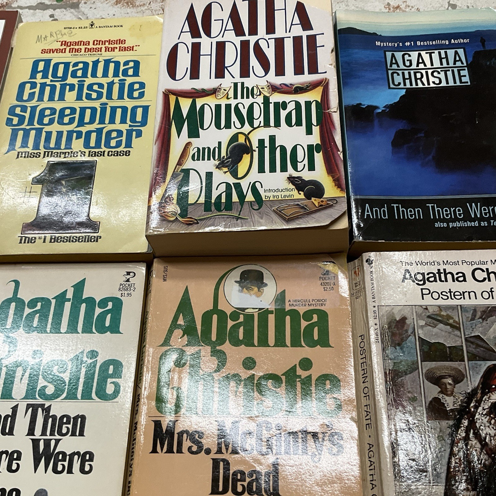 Agatha Christie PB Book Lot of 13: Then There Were None, Murder of Roger Ackroyd