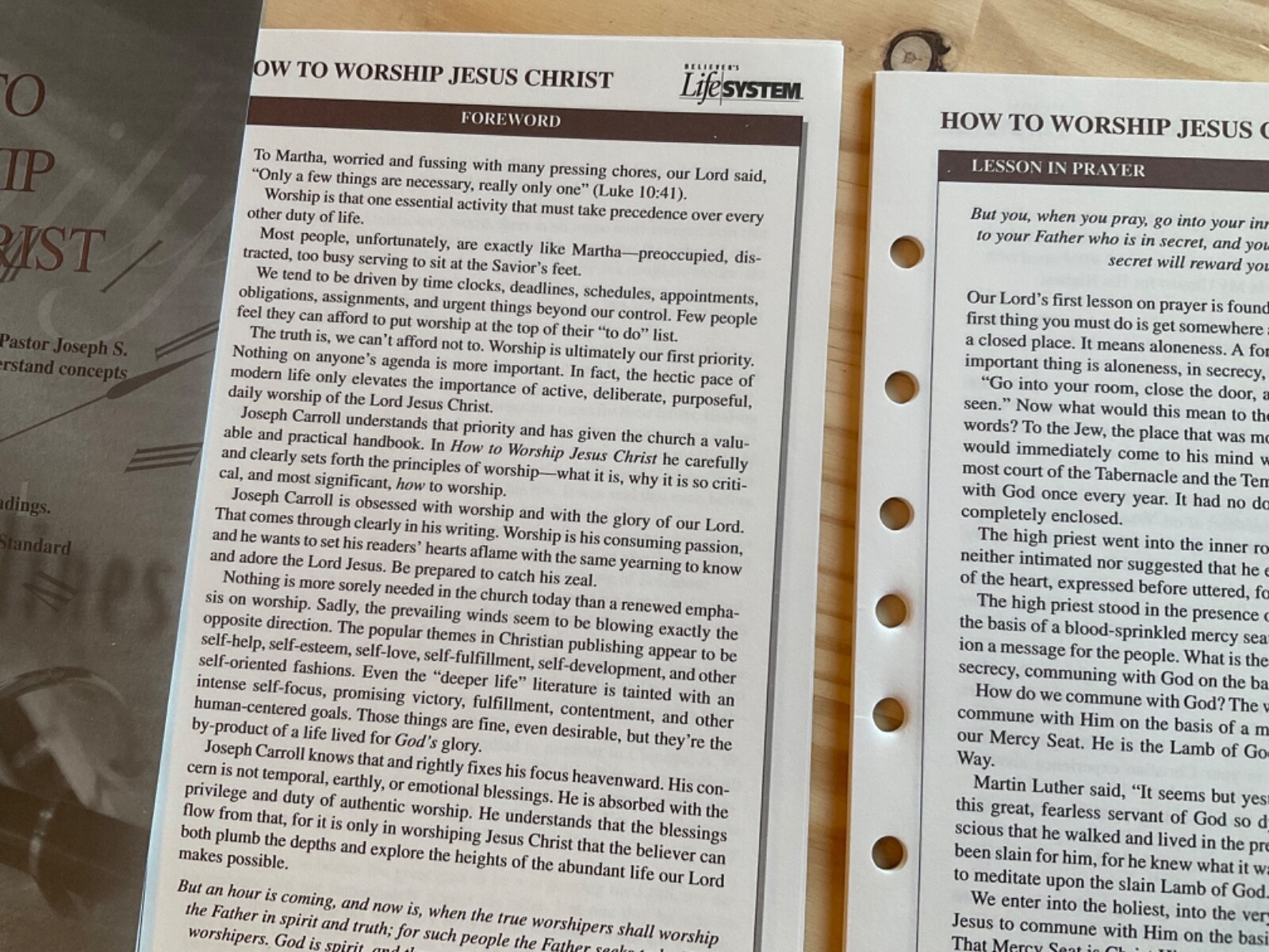 How to Worship Jesus Christ Believer’s Life System Joseph Carroll SEALED