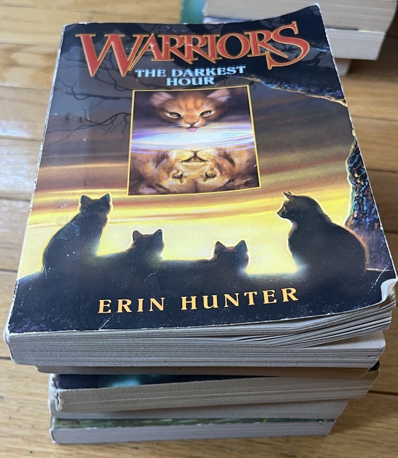 Lot of 5 Warriors books by Erin Hunter. Paperback. Fiction. #1.2,3,5,6
