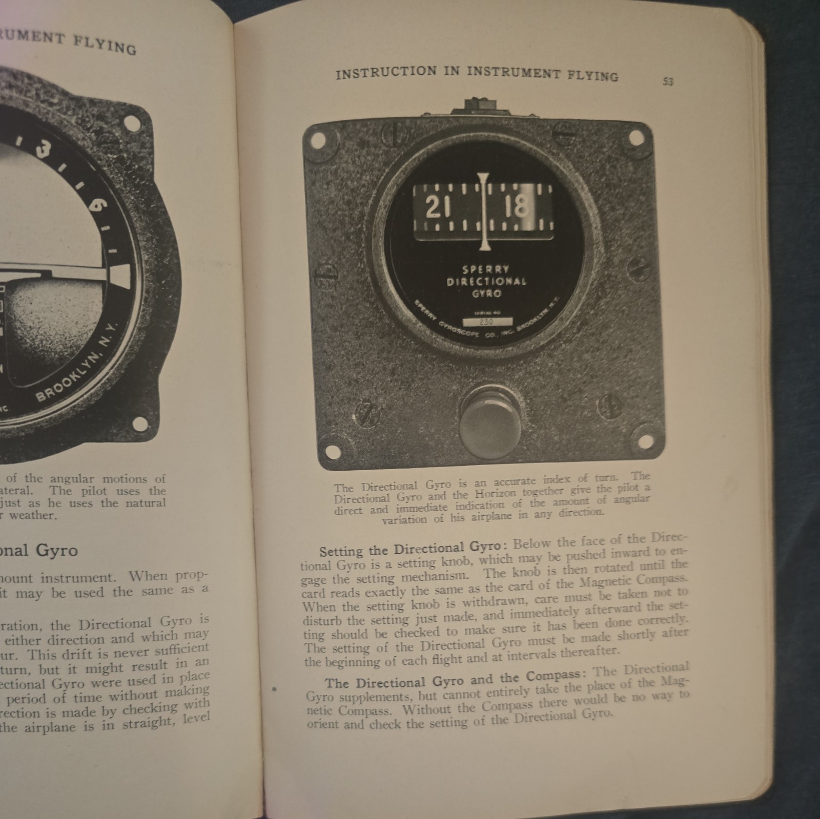 Instrument Flying 1934 By Howard C. Stark [Leather Bound] instruction book rare