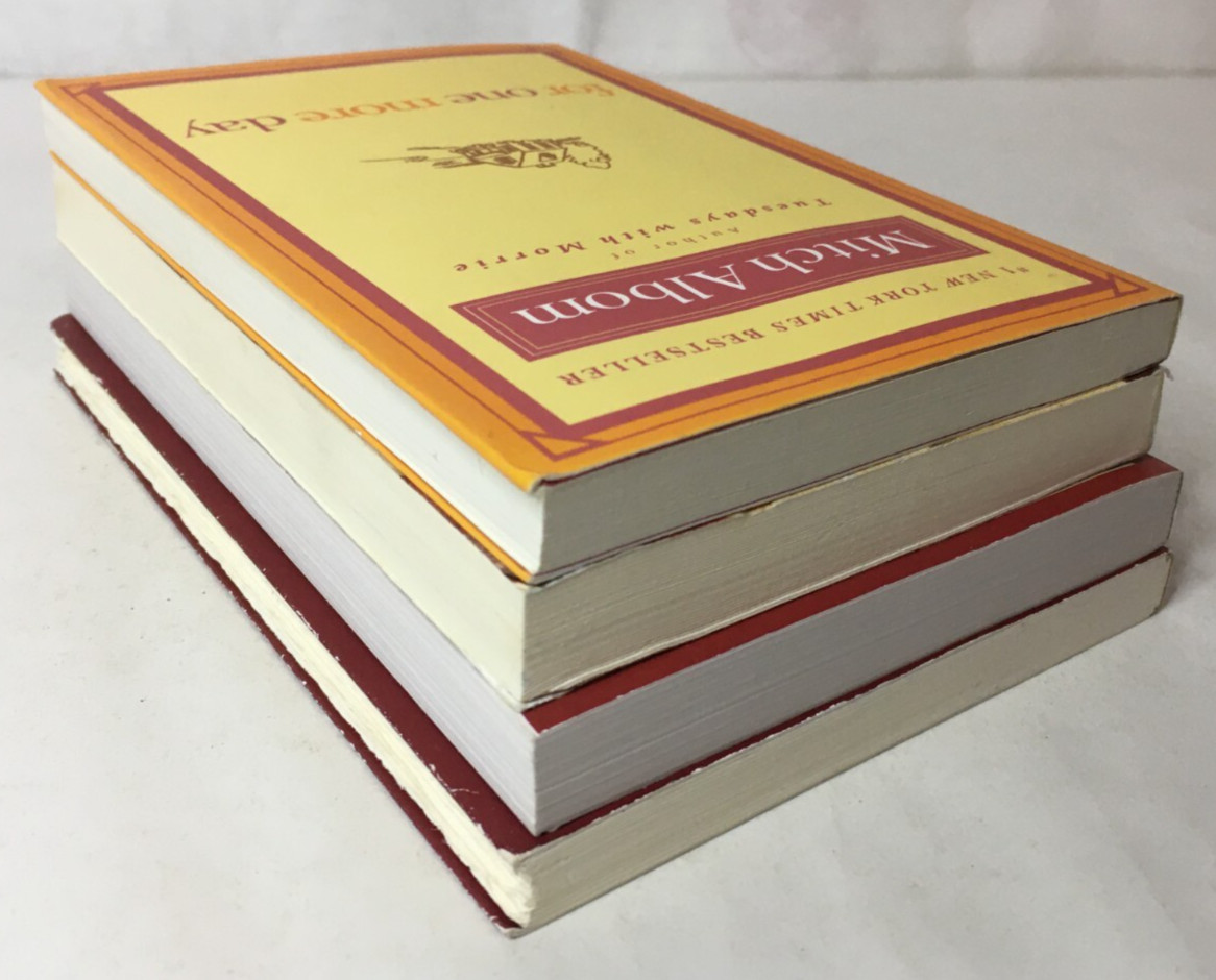Mitch Albom Lot of 4 Paperbacks – Tuesdays Five People Faith One More Day