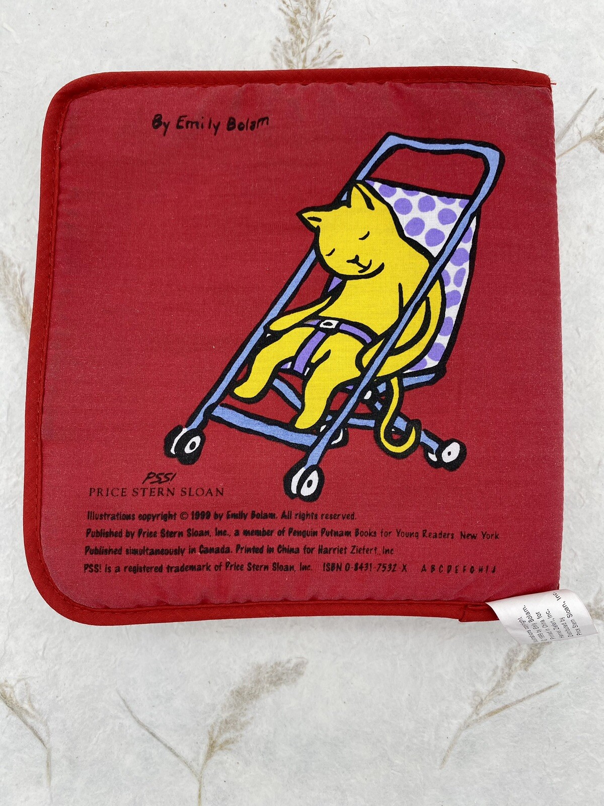 Vintage Sleepy, Sleepy! Baby Soft Book Emily Bolam Rare Hard To Find 1999