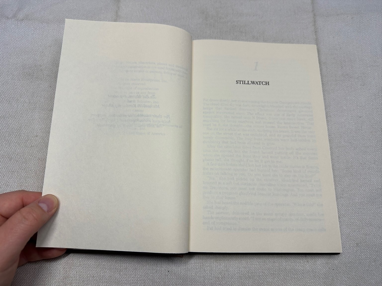 Stillwatch Mary Higgins Clark 1984 Thriller Novel Simon and Schuster