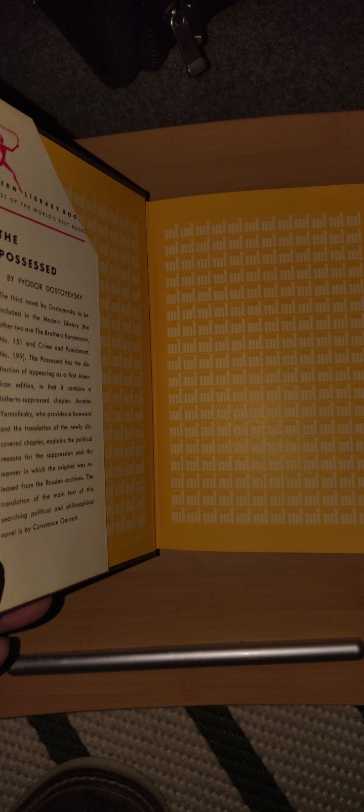 The Possessed by Fyodor Dostoyevsky, 1963 Modern Library