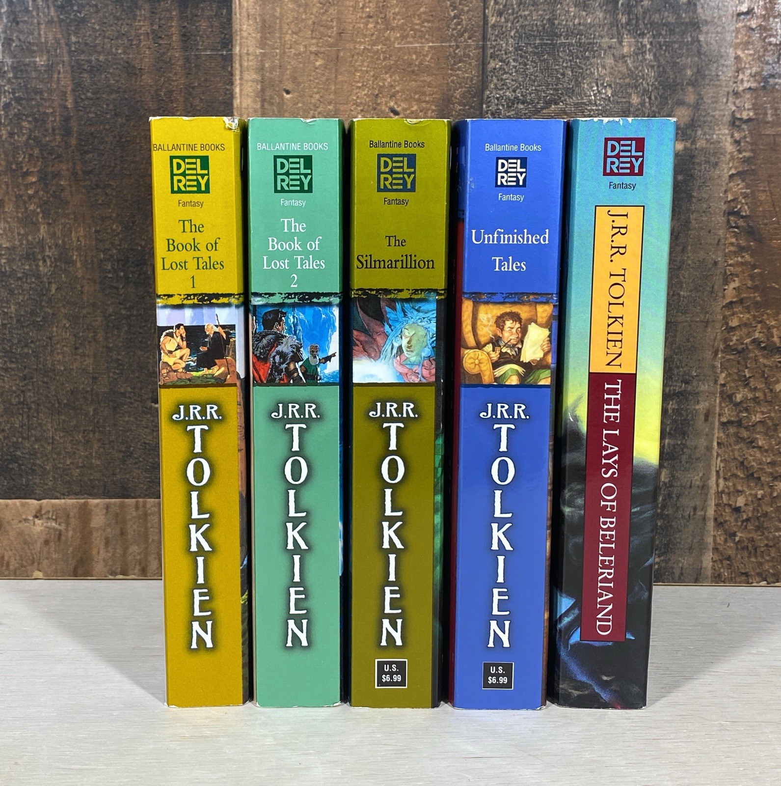 The Histories of Middle Earth JRR Tolkien Paperback Books Lot of 5 Del Rey VG