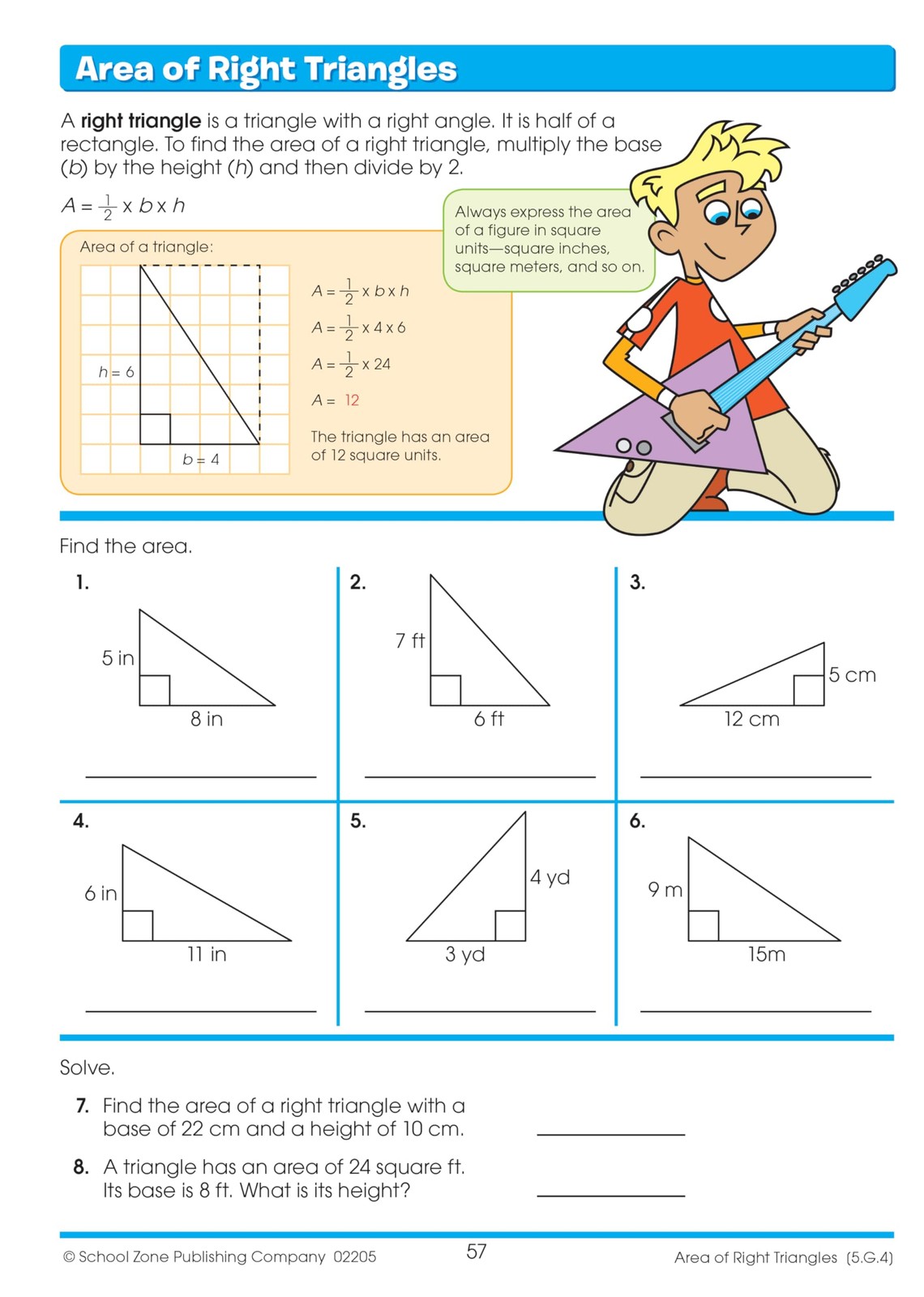 School Zone Math Basics 5 Workbook: 64 Pages, 5th Grade, Division, Order of…