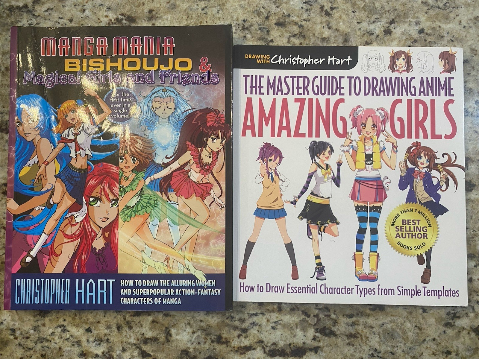 *BUNDLE* Drawing With Christopher Hart Manga Mania & Drawing Anime amazing girls