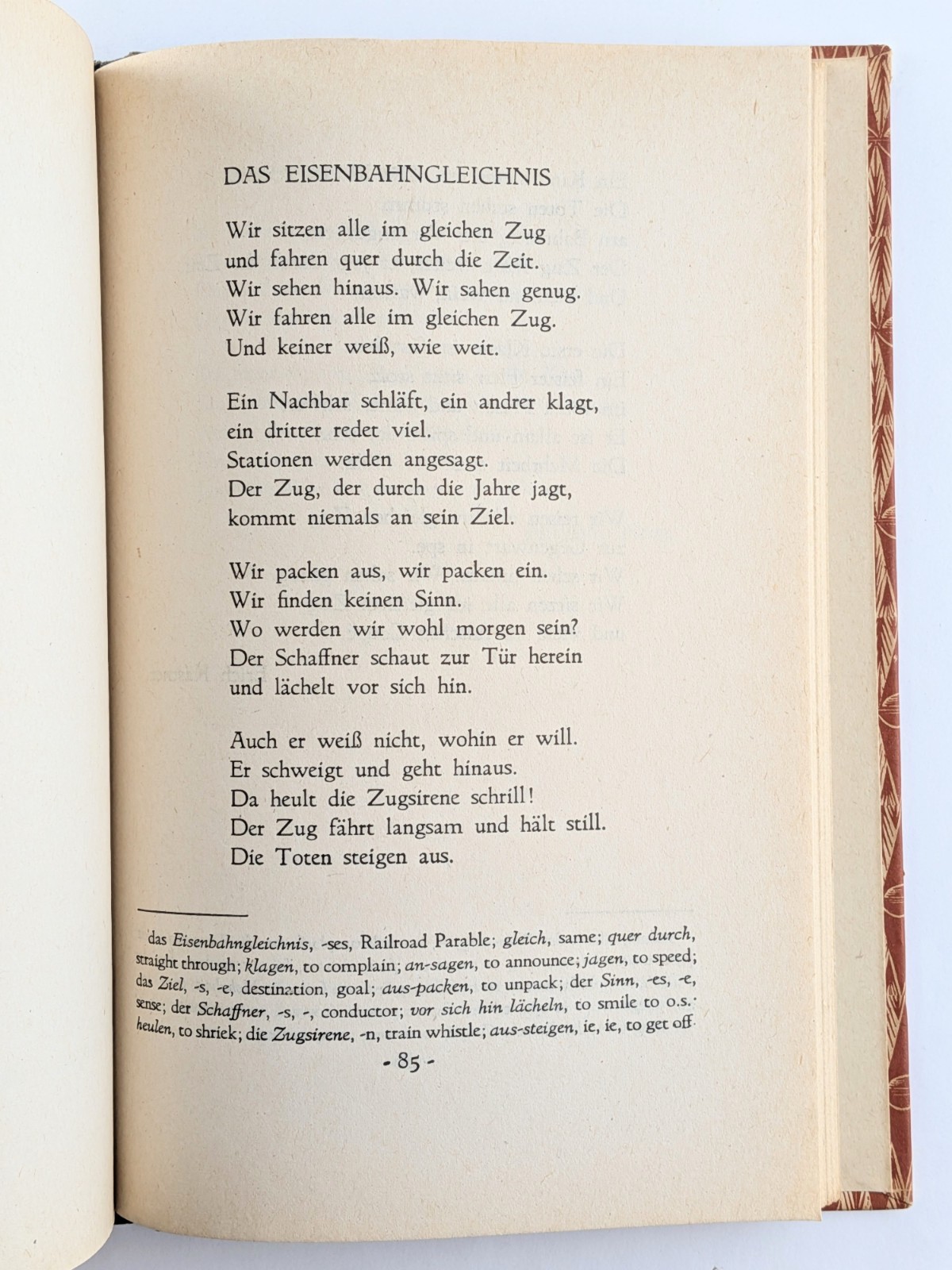 Kleine Anthologie Deutscher Lyrik (1947) Vintage German Poetry Collection
